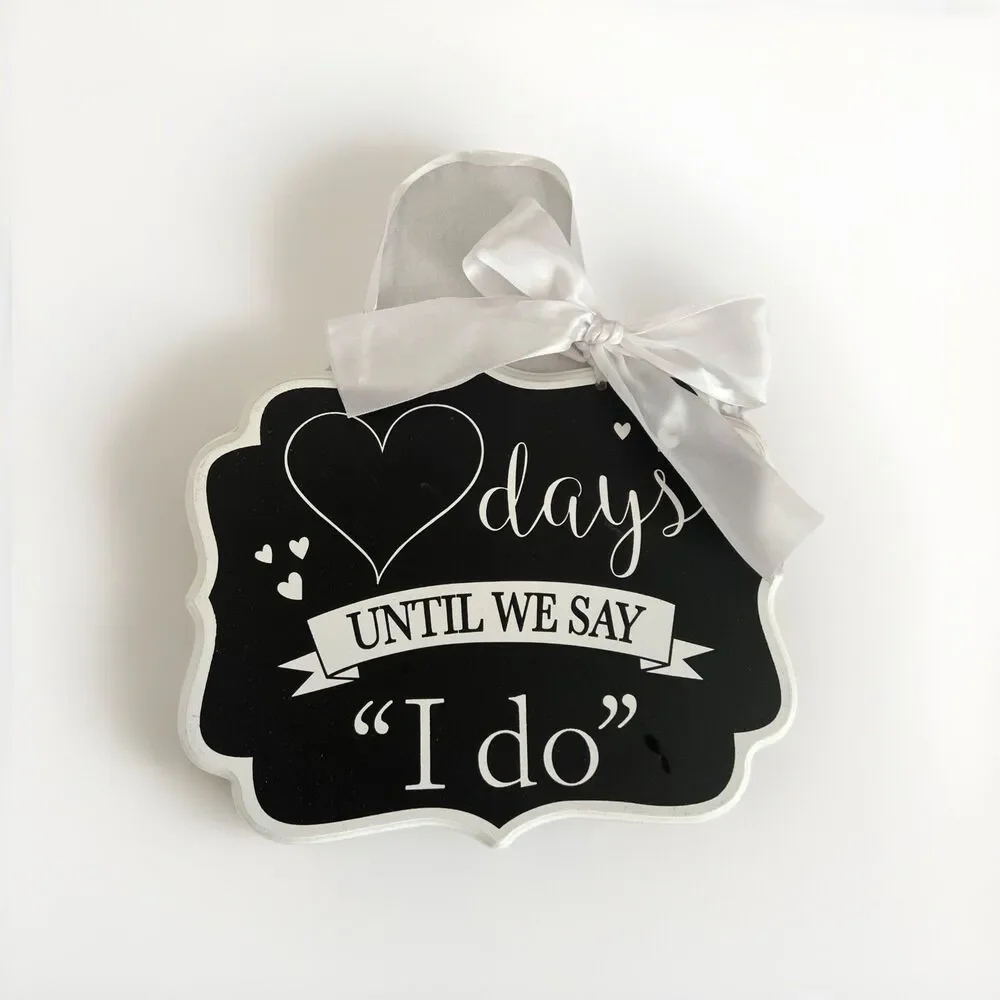 11 In X 9 In Chalkboard Sign Wedding I Do Marriage Ceremony
